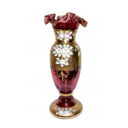 Ružová váza, bórske sklo, Československo (1)
