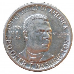 1946 half dollar, Booker T. Washington, Ag, USA