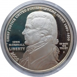 2005 P dollar, 170th Anniversary - Death of John Marshall, Ag, PROOF, USA