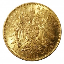 1911 - 10 koruna, František Jozef I., Viedeň, Rakúsko - Uhorsko (2)