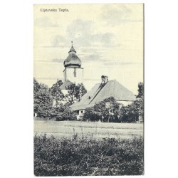 Liptovska Tepla., čiernobiela pohľadnica, vlaková pošta, Československo