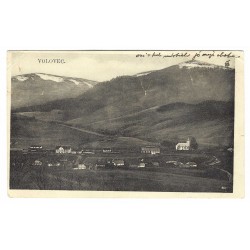 1929, Volovec, čiernobiela pohľadnica, dvojjazyčná pečiatka, Československo