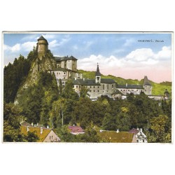 1930 - Oravský zámok, kolorovaná pohľadnica, Československo