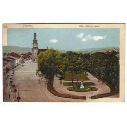 1891 - Zólyom, Rákóczi szobor., Zvolen, kolorovaná pohľadnica, Rakúsko Uhorsko