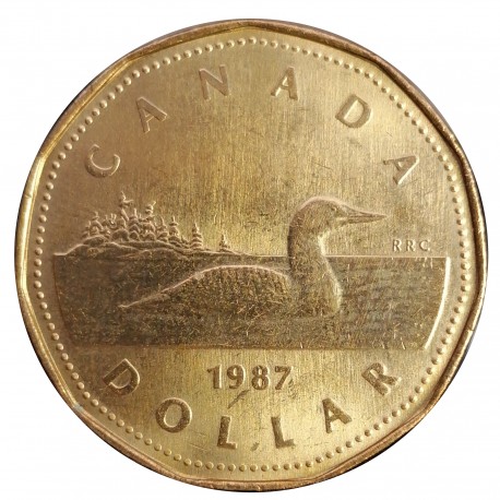 1987 - dollar, Elizabeth II., PROOF, Kanada