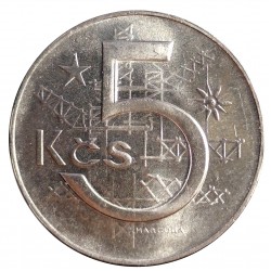 5 koruna 1980, Československo 1960 - 1990