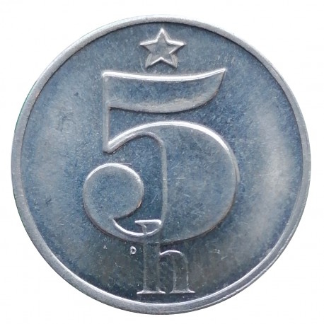 5 halier 1988, Československo 1960 - 1990