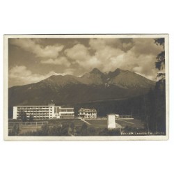 1934 - Tatranská Lomnica, čiernobiela fotopohľadnica, Československo