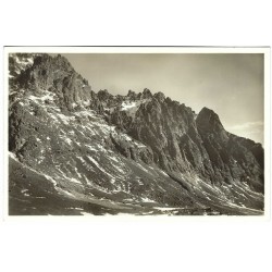 Tatry, Granátová stena, čiernobiela fotopohľadnica, Československo