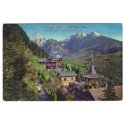 1916 - A Magas Tátra, Vysoké Tatry, kolorovaná pohľadnica, Rakúsko Uhorsko