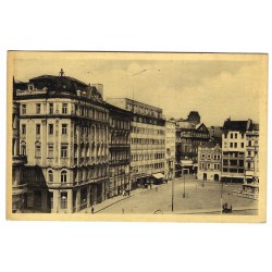 1952 - Brno, Námestie slobody, čiernobiela fotopohľadnica, Československo