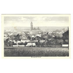 1928 - Domažlice, čiernobiela fotopohľadnica, Československo