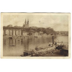 1928 - Praha, Vyšehrad, čiernobiela pohľadnica, Československo