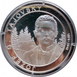 2014 - Jozef Gregor Tajovský, AR medaila, 999/1000, punc, 20 g, PROOF, certifikát, Slovenská republika