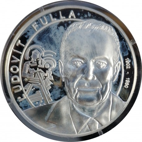 2014 - Ľudovít Fulla, AR medaila, 999/1000, punc, 20 g, PROOF, certifikát, Slovenská republika