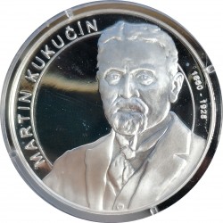 2014 - Martin Kukučín, AR medaila, 999/1000, punc, 20 g, PROOF, certifikát, Slovenská republika