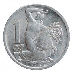 1952 - 1 koruna, O. Španiel, Československo 1945 - 1953