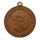 Friedrich III., Lerne leiden ohne zu klagen, 1888, bronzová medaila, Nemecko