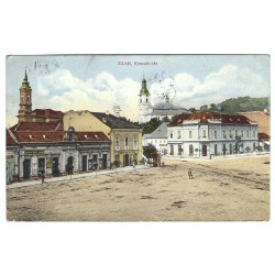 Zilah - Zalău, Rumunsko, kolorovaná pohľadnica, Rakúsko Uhorsko