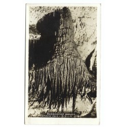1930 - Demänovské jaskyne, vlaková pošta, čiernobiela fotopohľadnica, Československo