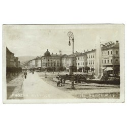 1928 - Baňská - Bystrica, čiernobiela fotopohľadnica, Československo
