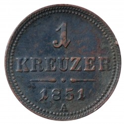 1 Kr 1851 A - František Jozef I. Rakúsko Uhorsko