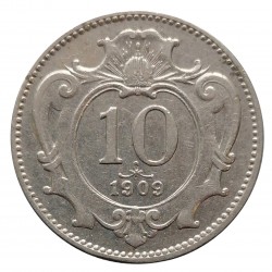 10 halier 1909 b.z., František Jozef I., Rakúsko - Uhorsko