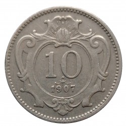 10 halier 1907 b.z., František Jozef I., Rakúsko - Uhorsko