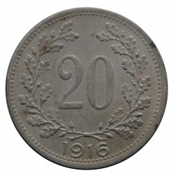 20 halier 1916, Karol I., Rakúsko - Uhorsko