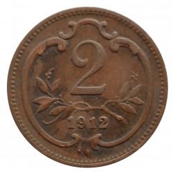 2 halier, 1912, b.z., František Jozef I., Rakúsko - Uhorsko