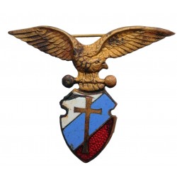 Slovenský katolícky orol, členský odznak, bronz a smalt, Slovenský štát