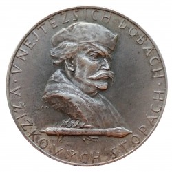 1938 - J. Žižka, Trhové Sviny 500 let městem, Ag 987/1000, punc, MK, A. Peter, AR medaila, Československo