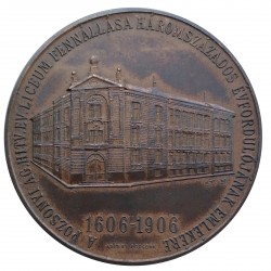 1906 - 300. výročie založenia Evanjelického lýcea v Bratislave, Adler Pozsony, AE medaila, Rakúsko Uhorsko