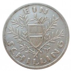1926 - Ein schilling, striebro, Ag 640/1000, 6,00 g, Rakúsko