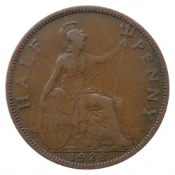 1/2 penny 1928, George V., Great Britain