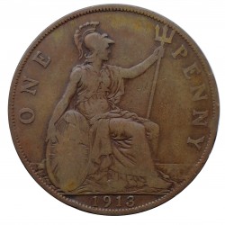 1 penny 1913, Edward VII., Great Britain