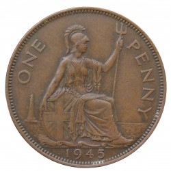 1 penny 1945, George VI., Great Britain