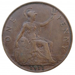 1 penny 1917, Edward VII., Great Britain