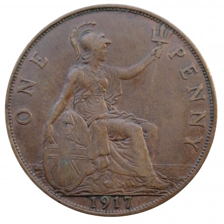 1 penny 1917, Edward VII., Great Britain