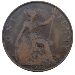 1 penny 1918, Edward VII., Great Britain