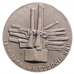 1984 - 40. výročie SNP, beh k srdcu SNP, Martin, AE medaila, Československo