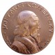Jan Amos Komenský 1592 - 1670, jednostranná medaila, ľahký farbený kov