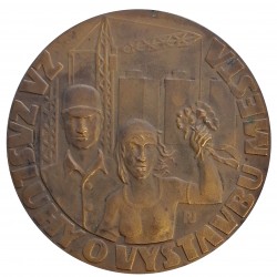 MNV Svidník, za zásluhy o výstavbu mesta, AE medaila, Československo