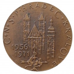 1971 - 15. výročie ČNS Hradec Králové, M. Knobloch, AE medaila, Československo