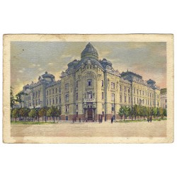 1922 - Košice, Zemské vojenské veliteľstvo, cenzurované, kolorovaná pohľadnica, Československo
