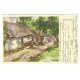 Dedinská idylka, maľovaná pohľadnica, Československo