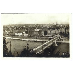 1928 - Praha, čiernobiela fotopohľadnica, Československo