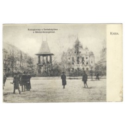 1906 - Rákóczi-harangokkal, Košice, čiernobiela pohľadnica, Rakúsko Uhorsko