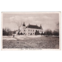 1929 - Pilis, Hrad baróna Nyáryho, čiernobiela pohľadnica, Maďarsko