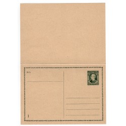 1939 CDV 3 - Andrej Hlinka, celina, dvojitý poštový lístok, Slovenský štát